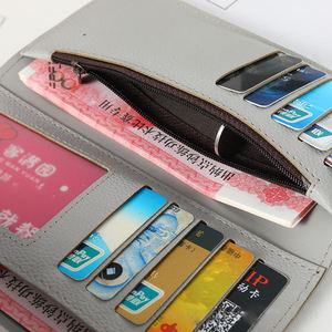 2022 New Long Style Hand Holding Trendy Heart-shaped Pendant Simple Fashion Multifunctional Lychee Pattern Ladies <b>Wallet</b> - Product Image 6