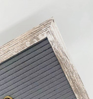 Panneau de lettres en feutre rustique 10x10, artisanat en bois avec support pour la décoration de la maison
