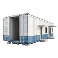 Maison conteneur pliable à déploiement rapide, maison modulaire, cabane préfabriquée temporaire 20FT 40FT