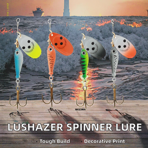 LUSHAZER 11g 15g 18g Spinner da Pesca per Spigola, Lucioperca, Pesci d'Acqua Salata, Esche Artificiali a Cucchiaio, Hard Baits in Metallo, Wobblers - Product Image 2