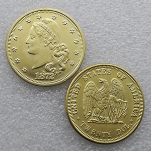 Monete Commemorative degli Stati Uniti del 1872 da 20 Dollari e 10 Dollari, Regali, Decorazioni per la Casa - Product Image 1