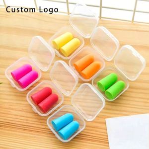 Tapones para los Oídos de Espuma con Logotipo Personalizado para Dormir y Viajar - Regalos Promocionales con Cancelación de Ruido al por Mayor - Product Image 1