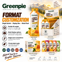 Greenpie OEM Private Label Sport Nutrition Energy Gel Honey Lemon Flavor Electrolyte Natural Smooth Fuel Honey Energy Gel