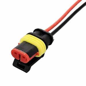 Connecteur de voiture étanche à 2 broches mâle 16AWG pour faisceau de câbles électriques automobiles 282080-1 - Product Image 4