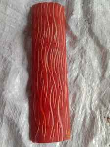 Échelles de manche de couteau en os rose de Technique sculptée de Style d'amour pour les amateurs d'artisanat naturel sans Putti - Product Image 2