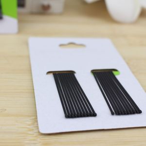 Barrettes à cheveux noires Bai Mei Jewelry, 5,5 cm, petites barrettes rondes en acier pour maquillage et coiffure de fête - Product Image 4