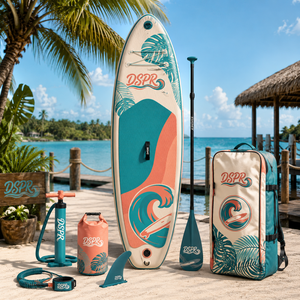 Planche de <span class=keywords><strong>SUP</strong></span> <span class=keywords><strong>gonflable</strong></span> portable pour débutants, planche de surf en PVC personnalisée à 3 ailerons pour sports nautiques, équipement de paddle board pour passionnés - Product Image 3