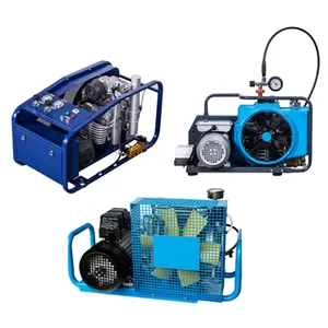 Compresor de respiración de aire portátil Yibang 2.2KW 3Hp 100L/Min 300bar 4500 PSI 300 bar 380V 50HZ compresión 3 etapas bomba de buceo