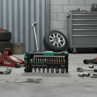 Wera Tool-Check PLUS – Kit de douilles et embouts 39 pièces tout-en-un avec cliquet et poignée de tournevis modulaire (OEM)