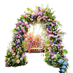 Structure de toile de fond florale portable et pliable pour mariages en bord de mer, cérémonies en forêt et location pour événements mobiles - Product Image 3