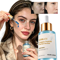 Sérum Visage Raffermissant et Anti-âge GHK-Cu OEM/ODM : Booste le Collagène, Hydratation Profonde, Repulpe la Peau, Soin au Peptide de Cuivre