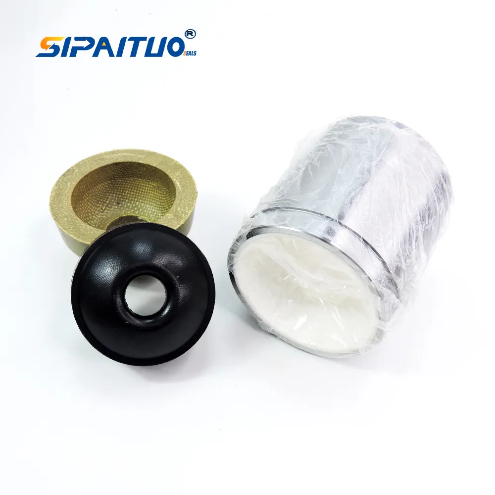 Black rubber diaphragm 08-1010-51 piston cup seals for pneumatic diaphragm pumps