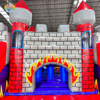 Château gonflable, structure de saut avec toboggan et souffleur pour enfants et adultes, structure de saut gonflable