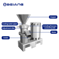 Machine à broyer les noix et le beurre de cacahuètes de qualité alimentaire, automatique, en acier inoxydable, petite taille, pour les usines alimentaires et les magasins