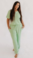 Ensemble familial Mama et Mini en bambou, vêtements doux et respirants pour sœurs et frères, ensembles de vêtements pour enfants, ensemble t-shirt et pantalon pour femmes
