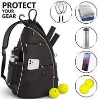 Tas Ransel Tenis Unisex Logo Custom Desain Baru Tas Tenis Selempang Tas Tenis Laris untuk Paket Raket Pickleball