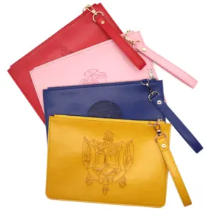 Bolso <span class=keywords><strong>de</strong></span> Mano Grande <span class=keywords><strong>de</strong></span> Cuero con Correa, Material PU, para Hermandad DST, Color Dorado, <span class=keywords><strong>Sigma</strong></span> Gamma Rho, 2026 - Product Image 2