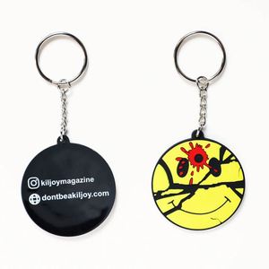 Cadeaux promotionnels, échantillons gratuits, porte-clés en silicone souple personnalisé avec anneaux en PVC - Product Image 3