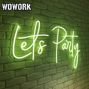 Letreros Luminosos LED RGBW de 12v Personalizados para Eventos, Fiestas, Cumpleaños, Baby Shower, Letreros de Neón con Texto, Fábrica WOWORK 2026 - Product Image 3