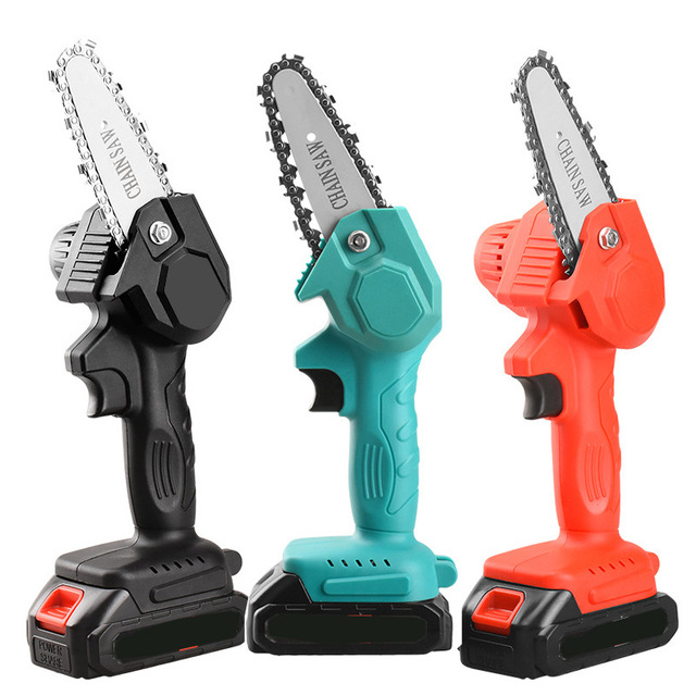 Mini 21V Cordless Chainsaw 4 Inch Portable Electric Pruning Tool for Garden DIY & Industrial Customizable OEM Supported