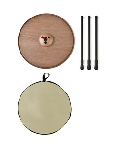 HISPEED 2023 Portable Outdoor <strong>Table</strong> <strong>Small</strong> and Round for Picnics and <strong>Camping</strong> - Product Image 3