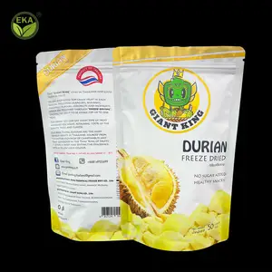 EKA Custom durable food snack nuts quinoa Aluminum Foil doypack small cereal dried fruit packaging mylar bag