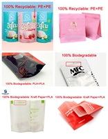 Bolsa de Plástico con Cierre Vertical de Grado Alimenticio, Impresa Personalizada, Resistente a la Humedad, Doypack Reutilizable para Snacks, Café y Dulces