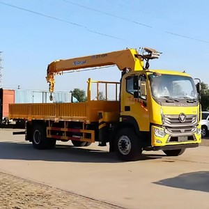รถบรรทุก FOTON 5 ตัน พร้อมเครน 4x2 รถเครนบูมยืดไสลด์แบบเคลื่อนที่ได้ รถเครนไฮดรอลิกติดตั้งบนรถบรรทุกสำหรับขาย - Product Image 4
