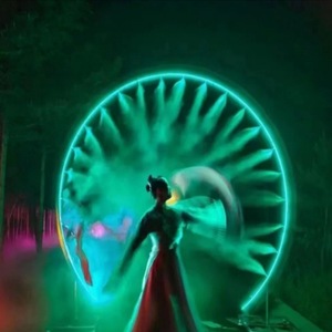 Yanyi Waterscape Rideau d'eau interactif chauffant en verre flottant à structure solide pour mariages en extérieur et zones scéniques, personnalisé, de qualité industrielle - Product Image 3