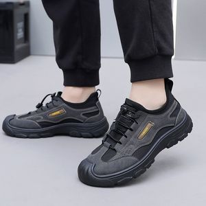 Chaussures de randonnée pour hommes, dessus en mesh respirant, semelle intermédiaire en EVA, chaussures de marche décontractées confortables - Product Image 2
