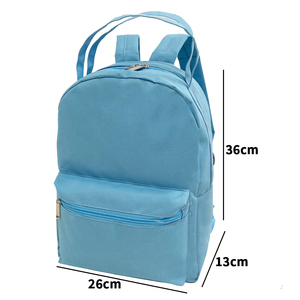 <span class=keywords><strong>2025</strong></span> biểu tượng tùy chỉnh unisex cô gái màu xanh lớn ngoài trời cao đẳng Ba lô màu rắn sinh viên cuốn sách túi đơn giản trường đẹp phụ nữ ba lô - Product Image 2