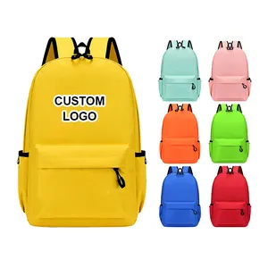 Özel Logo moda su geçirmez çocuklar genç öğrenci okul sırt çantası okul çantaları erkek ve kızlar için Logo ile okul sırt çantası