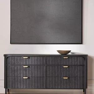 Aparador Moderno de Lujo en Madera Sólida, Mueble de Almacenamiento para Comedores - Product Image 2