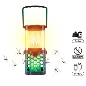 Linterna de Camping Solar Recargable TORCH 2 en 1, Luz LED, Mata Mosquitos, 3 Modos, Portátil, Luz UV, Clasificación IP65 - Product Image 1