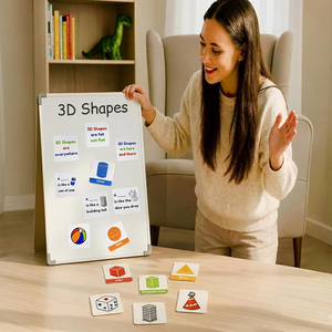 Cartes flash magnétiques en peluche 3D UCI avec référence biblique |   18 pièces <span class=keywords><strong>de</strong></span> matériel mathématique pour enseignants, fournitures <span class=keywords><strong>de</strong></span> géométrie - Product Image 3