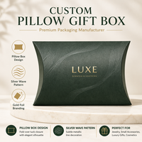 Boîte personnalisée d'extension de perruque de luxe recyclable stratification mate élégante boîte d'oreiller de cheveux avec doublure en papier kraft blanc