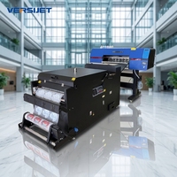 Versijet 2 Head 600mm Semi-Automatic Digital DTF Printer Pro dengan Tinta Pigment Epson Garansi 1 Tahun Baru Roll-to-Roll untuk Kaos