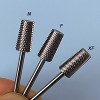 Fraise à ongles en carbure à barillet conique large de 6,6 mm, fraises à ongles fines en or bleu violet arc-en-ciel, fraises à lisser, fraises à épiler, coupe propre des cuticules