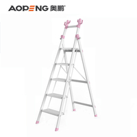 Nueva Escalera Plegable para el Hogar, Escalera Portátil para Colgar Ropa, Sombreros y Accesorios