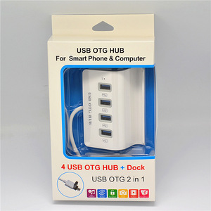 <b>USB</b> OTG HUB 4 Port <b>USB</b> 2.0 With Stand For Phone Computer <b>Mouse</b> Flash Drive Expansion - Product Image 2