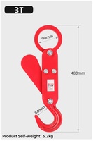 Crochet de déchargement automatique GREAT 3-5 tonnes en acier allié pour connexion rapide, application grue industrielle 380V