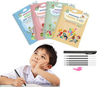 Cahier de calligraphie réutilisable magique 2025, cahier d'exercices d'écriture anglaise, cahier de calligraphie, cahier d'impression pour enfants