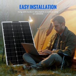 Panneau solaire monocristallin flexible ultra-léger Alecter Solar APH-P152 100W, haute efficacité 23%, étanche IP67 - Product Image 2
