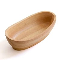 Ecologisch verantwoorde houten macaron schaal van essenhout, mangosteen noten schaal, dessertkommen voor fruit, brood, gebak, houten serveerschaal