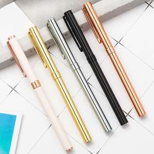 Nouveau stylo en métal neutre personnalisé avec logo, encre à bille, vente en gros - Product Image 1