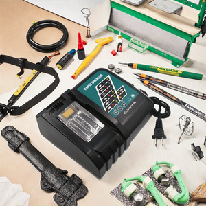 Caricabatterie Universale C&<span class=keywords><strong>P</strong></span> <span class=keywords><strong>MAK</strong></span> CH02 BL1430 BL1830 BL1415 BL1420 BL1840 BL1850 con Illuminazione LED 14-18V 3A - Product Image 3