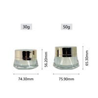 Conteneur à beurre en plastique vide circulaire personnalisé de 30 g, emballage en plastique pour crème cosmétique large avec couvercle