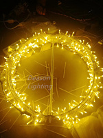 Décoration de rue extérieure étanche LED Motif de Noël Lumières Géant Suspendu Arbre Boule 3D Sphère Éclairage Décoratif