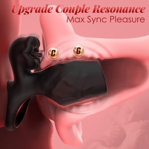 Anillo Vibrador BANSEY con Estimulación de Clítoris y Punto G, Funda para Pene con Lengua Vibrante y Estimulación del Nódulo Clitoriano para Parejas - Product Image 2