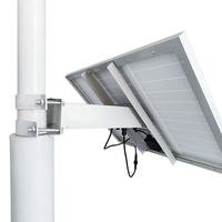 Panel Solar de 100W 12V, Batería de Litio de 60Ah, Controlador PWM, Kit de CCTV Fuera de la Red para Sistema de Energía Solar Doméstico y Exterior